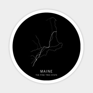 Maine State Road Map Magnet